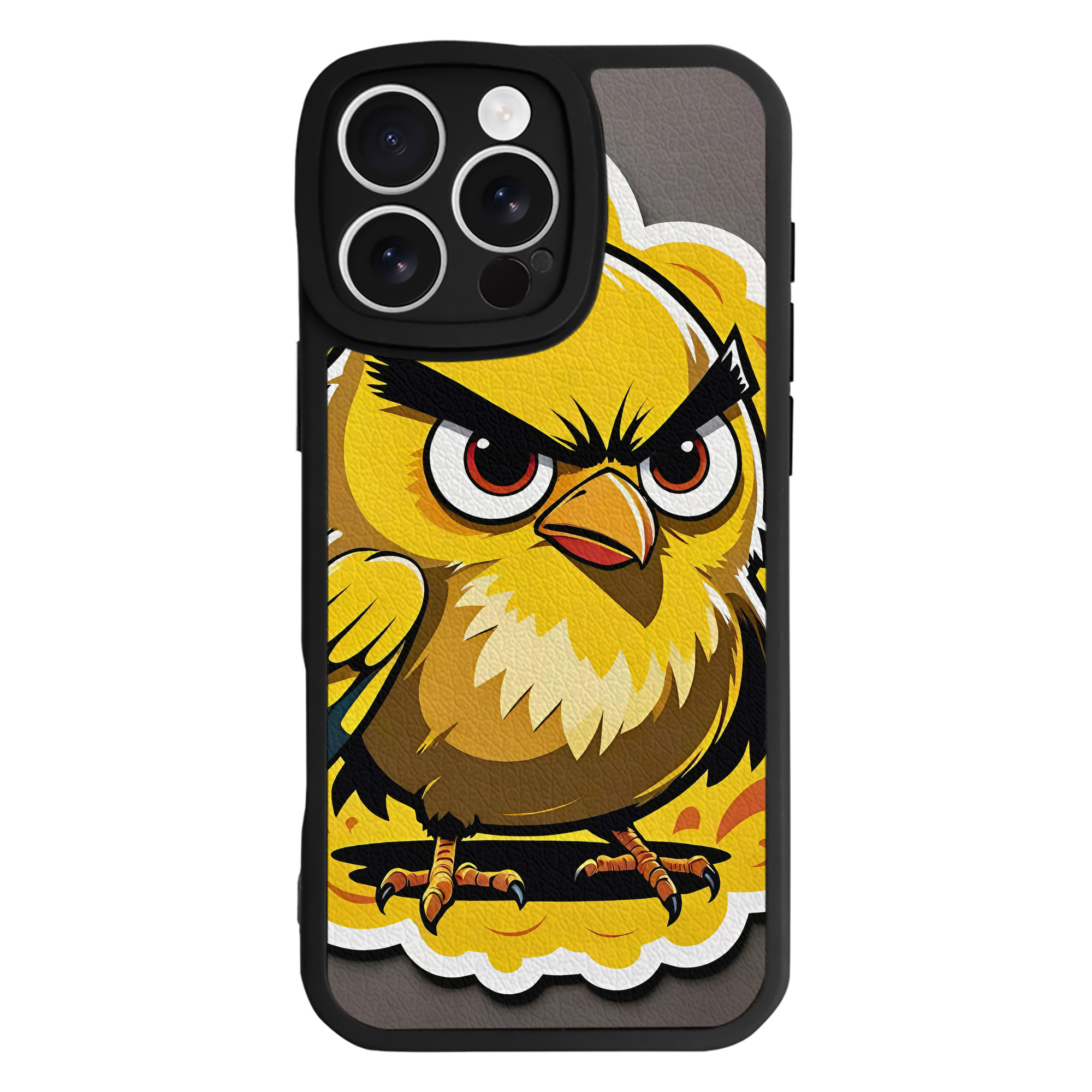 （画像用） Angry Birds アングリーバード 【iPhone 16シリーズ対応】シリコンスマホケース（レザー調） 材質：シリコン